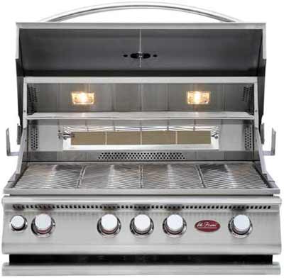 CAL FLAME 4 BURNER CONVECTION OUTDOOR KITCHEN GRILL