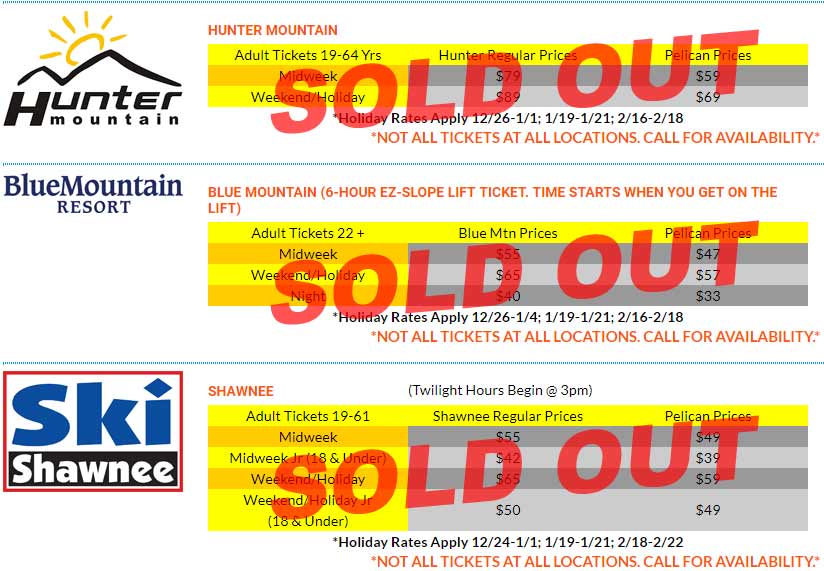 NJ & PA Snowboarding Free LIft Tickets