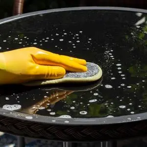 Patio Furniture Can Be Cleaned with Mild Detergent