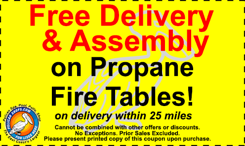 Fire Table Patio Furniture - Now 20%-50% OFF! - Call for Pricing