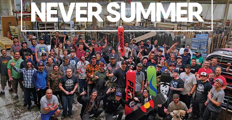 2024 Never Summer Snowboards at Pelican
