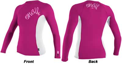 Oneill Skins Long-Sleeve Crew Youth Girl's Shirt